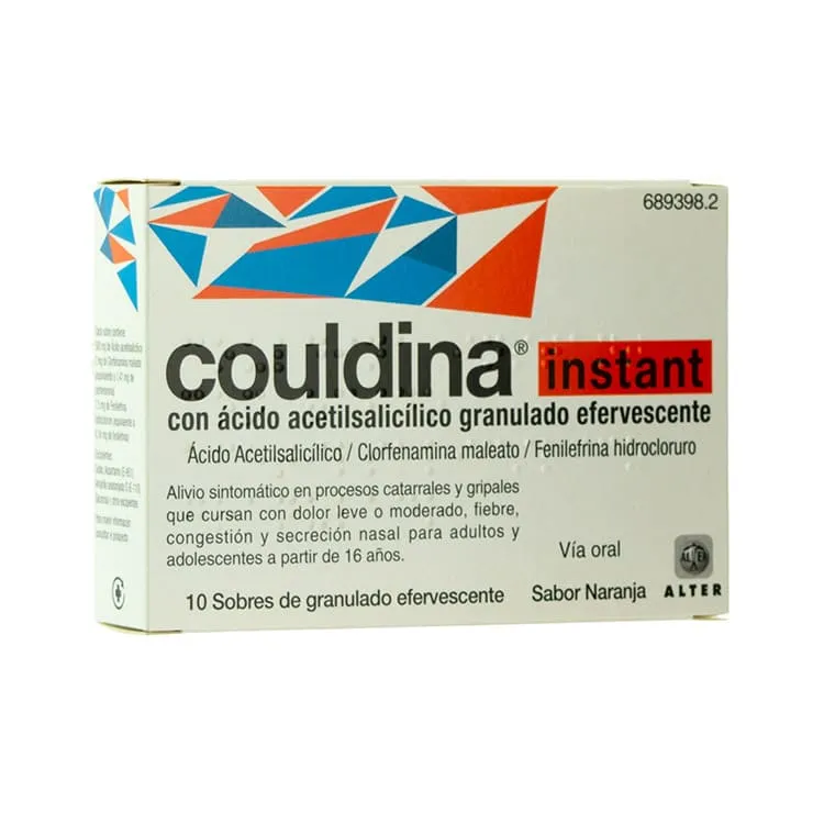 Couldina Instant con Ácido Acetilsalicílico Granulado Efervescente, 10 Sobres Couldina Instant Acido Acetilsalicilico 10 Sobres