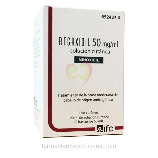 Regaxidil 50 mg/ml Solución cutánea, 120 ml Regaxidil-50-mg-ml-120-ml