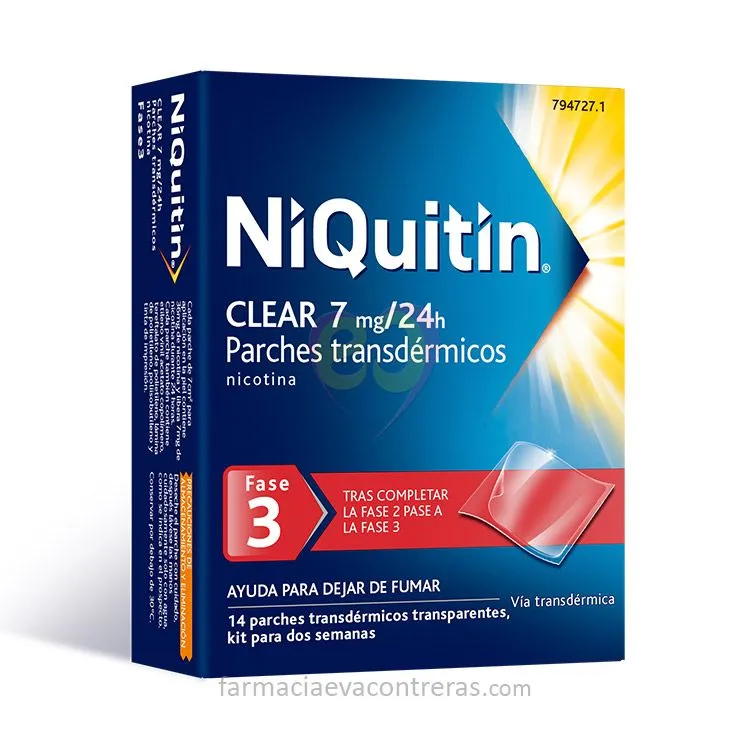 NiQuitin Clear 7 mg / 24 H, 14 Parches NiQuitin-Clear-7-mg-14-Parches
