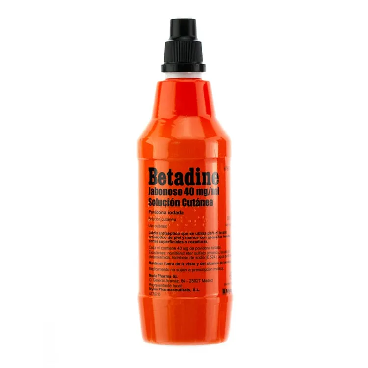 Betadine Jabonoso 40 mg/ml Solución Cutánea, 500 ml Betadine Jabonoso