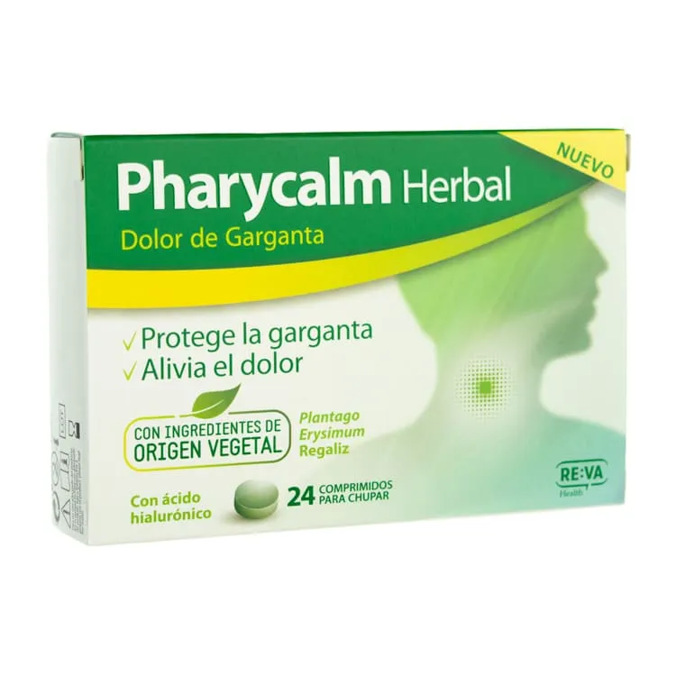 Pharycalm Herbal, 24 Comprimidos pharycalm-herbal-dolor-de-garganta-24-comprimidos-189919