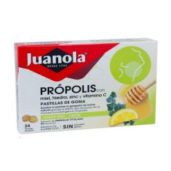 Juanola Própolis con Hedera, Miel, Zinc y Vitamina C, 24 Pastillas Blandas