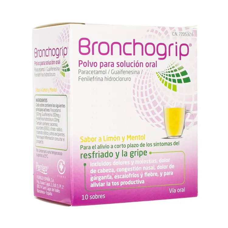 Bronchogrip Polvo para Solución Oral, 10 Sobres Bronchogrip-10-Sobres