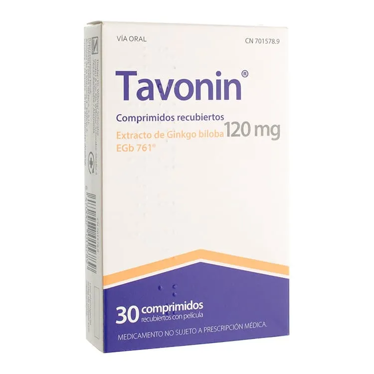 Tavonin 120 mg, 30 Comprimidos Tavonin 120-mg 30 Comprimidos