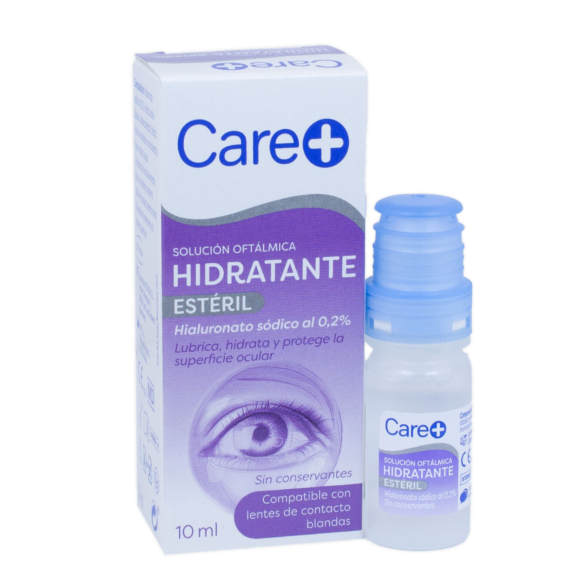 Care+ Eyes Solución Oftálmica Hidratante, 10 ml Care+ Eyes Solución Oftálmica Hidratante, 10 ml Protege, lubrica e hidrata el ojo seco y fatigado. Calma la irritación, sequedad, abrasión y sensación de cuerpos extraños en los ojos.