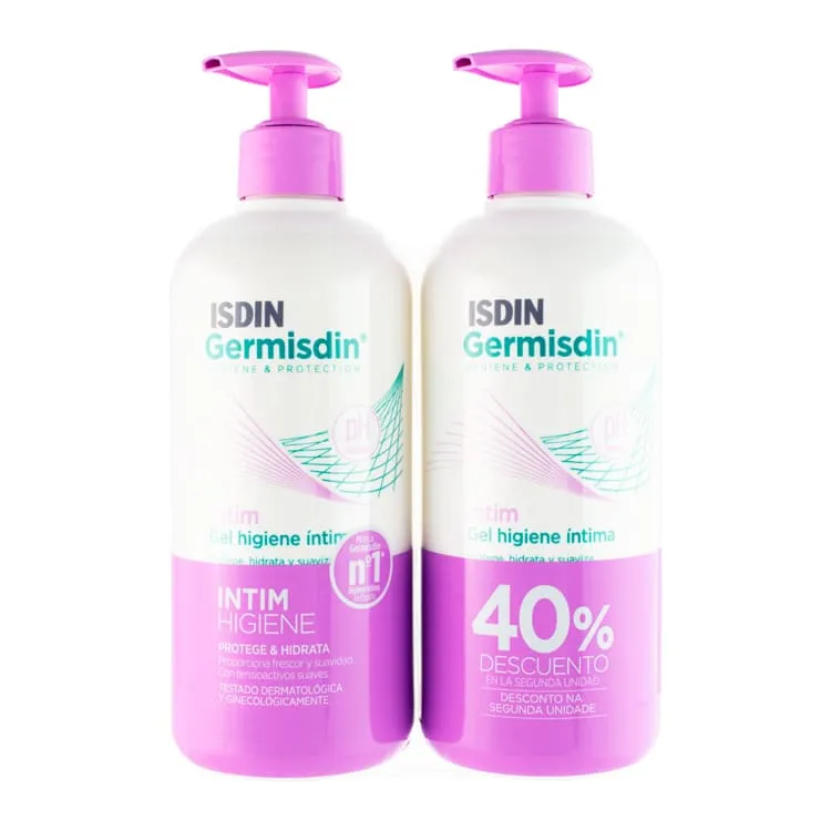 Isdin Germisdin Intim Higiene Íntima, Duplo (2 x 500 ml) isdin-germisdin-intim-gel-higiene-intima-duplo