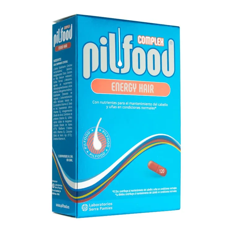 Pilfood Complex Energy Hair, 120 Comprimidos pilfood-complex-energy-hair-120-comprimidos-166210
