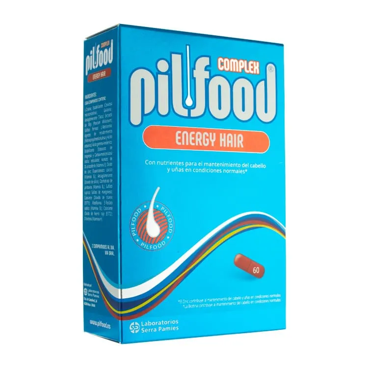 Pilfood Complex Energy Hair, 60 Comprimidos pilfood-complex-energy-hair-60-comprimidos-162724