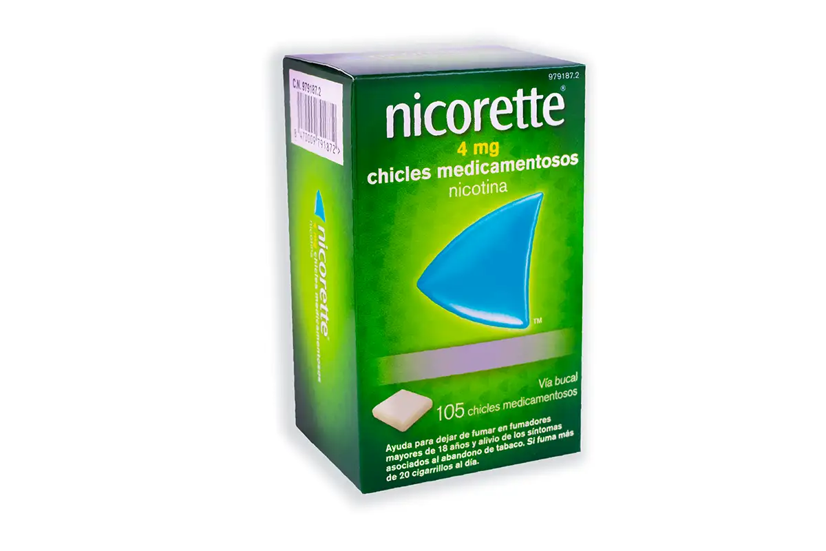 Nicorette 4 mg 105 Chicles Medicamentosos Nicorette 4mg 105chicles (979187)