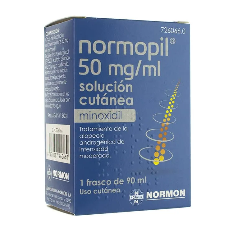Normopil 50 mg/ml Solución Cutánea, 90 ml Normopil-50-mg-ml-Solucion-Cutanea-90-ml