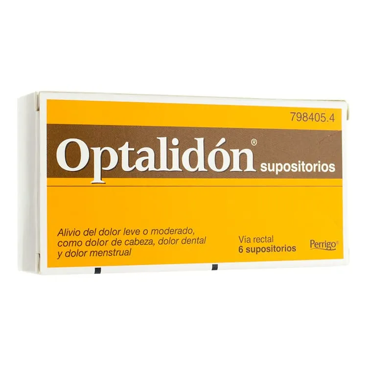 Optalidón, 6 Supositorios Optalidon-Supositorios