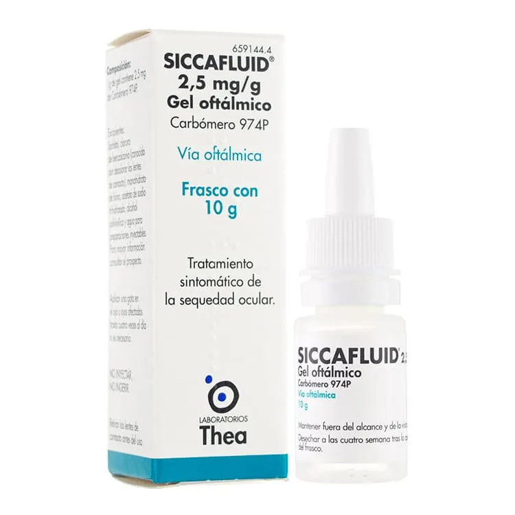 Siccafluid 2,5 mg/g Gel Oftálmico, 10 g Siccafluid-Gel-Oftalmico