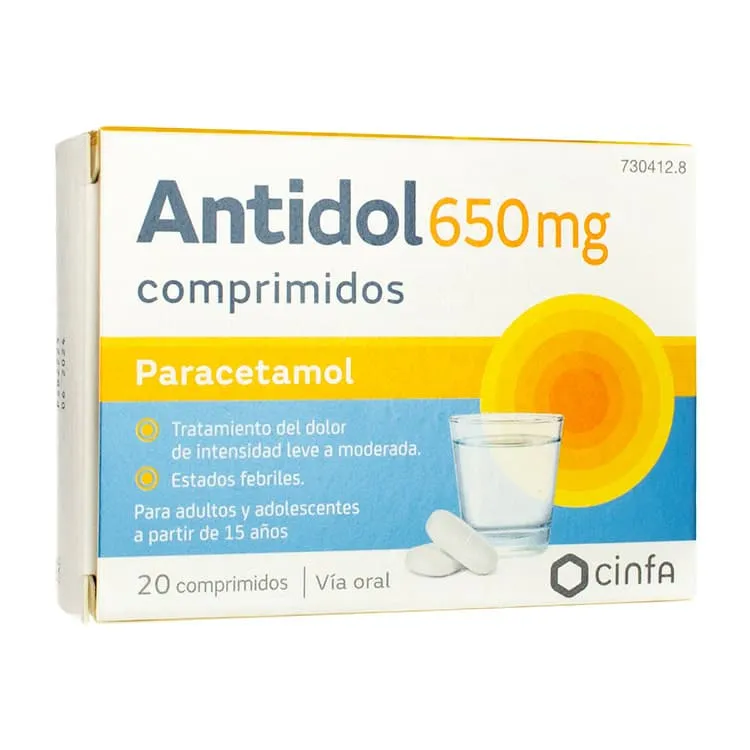 Antidol 650 mg, 20 Comprimidos Antidol-650-mg-20-Comprimidos
