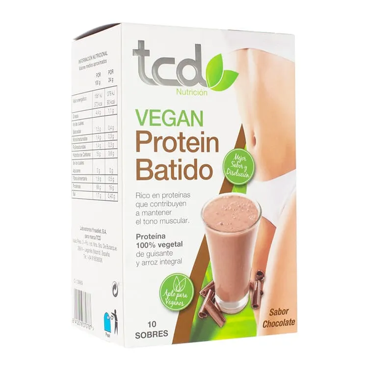Tcd Vegan Protein Batido, 10 Sobres Tcd-Vegan-Protein-Batido