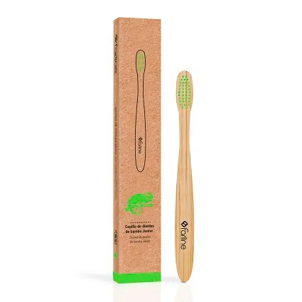 Farline Junior Cepillo de Dientes Bambú Camaleón, 1 Unidad Farline-Cepillo-de-Dientes-Bambu-Junior-Camaleon-1-ud