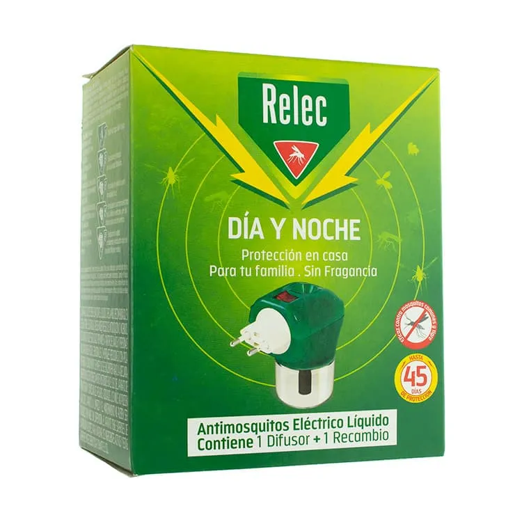 Relec Día y Noche Antimosquitos Eléctrico Líquido Relec-Dia-y-Noche-Difusor-Antimosquitos