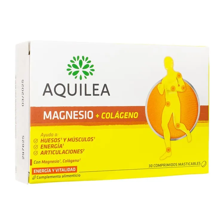 Aquilea Magnesio + Colágeno, 30 Comprimidos Masticables Aquilea-Magnesio-Colageno-30-Comprimidos-Masticables