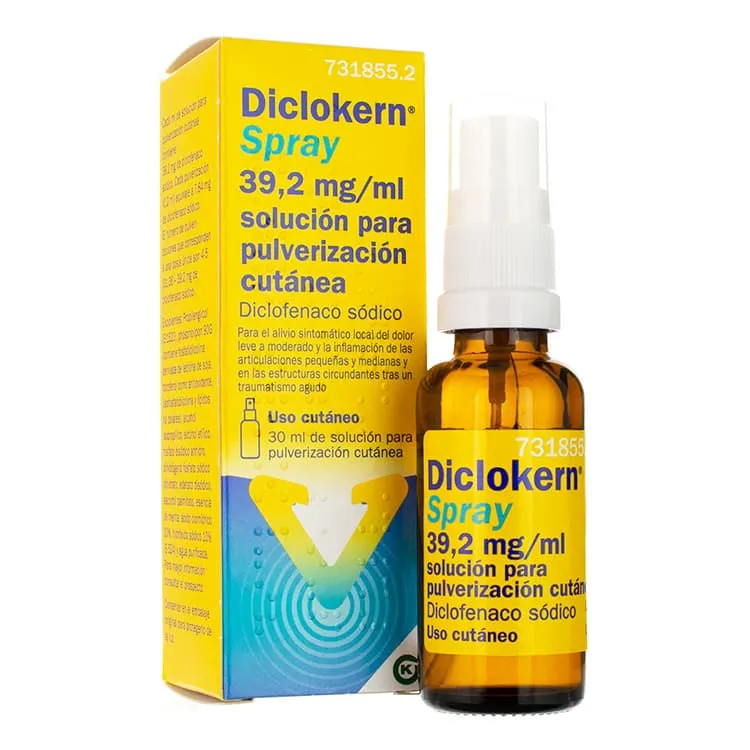 Diclokern Spray 39,2 mg/ml Solución para Pulverización Cutánea, 30 ml Diclokern-Spray