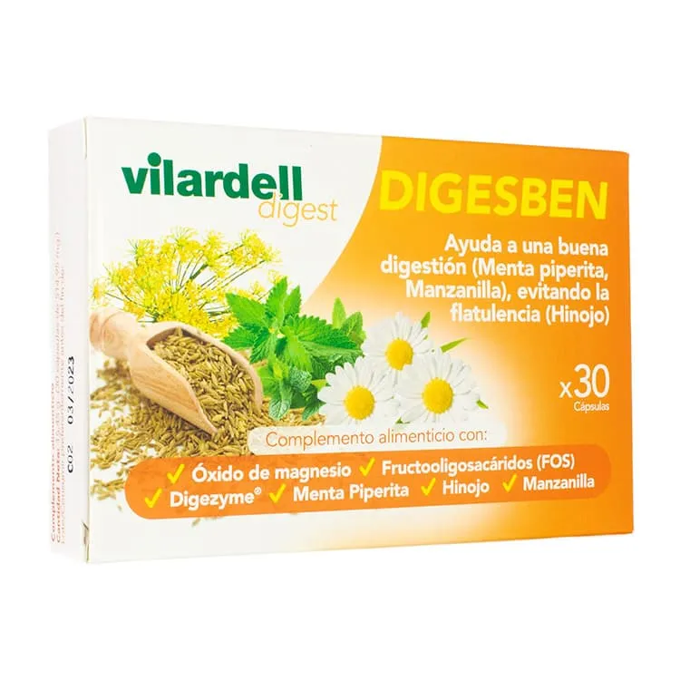 Vilardell Digest Digesben, 30 Cápsulas Vilardell-Digest-Digesben-30-Capsulas