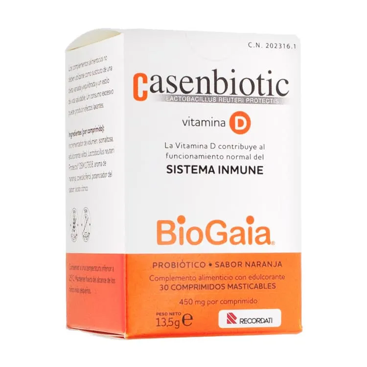 Casenbiotic Vitamina D, 30 Comprimidos Casenbiotic-Vitamina-D-30-Comprimidos