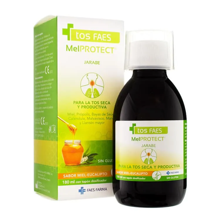 Tos FAES MelPROTECT Jarabe, 180 ml Tos-Faes-MelPROTECT