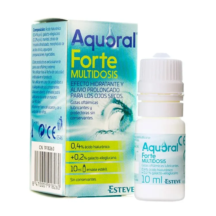 Aquoral Forte Gotas Oftálmicas Lubricantes, 10 ml Aquoral-Forte-Multidosis-191826