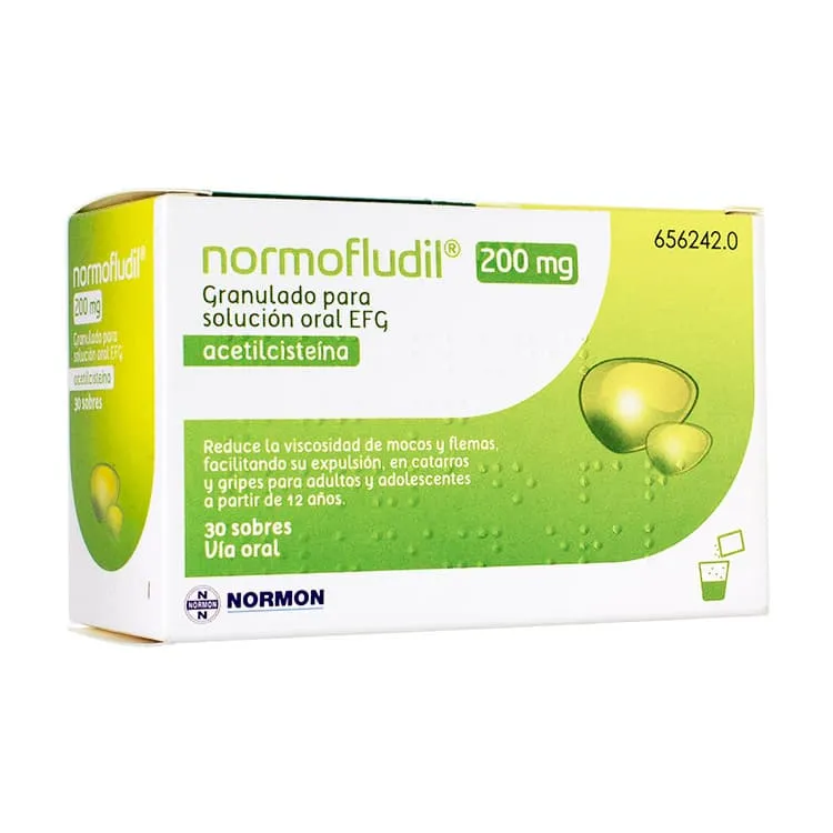 Normofludil 200 mg Granulado para Solución Oral, 30 Sobres Normofludil-30-Sobres