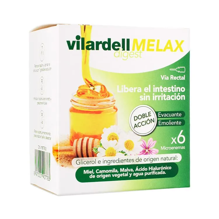 Vilardell Digest Melax, 6 Microenemas Vilardell-Digest-Melax