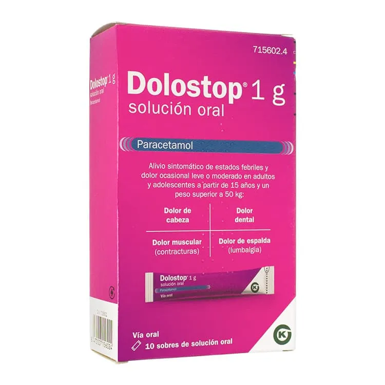 Dolostop 1 g Solución Oral, 10 Sobres Dolostop-1-g-10-Sobres