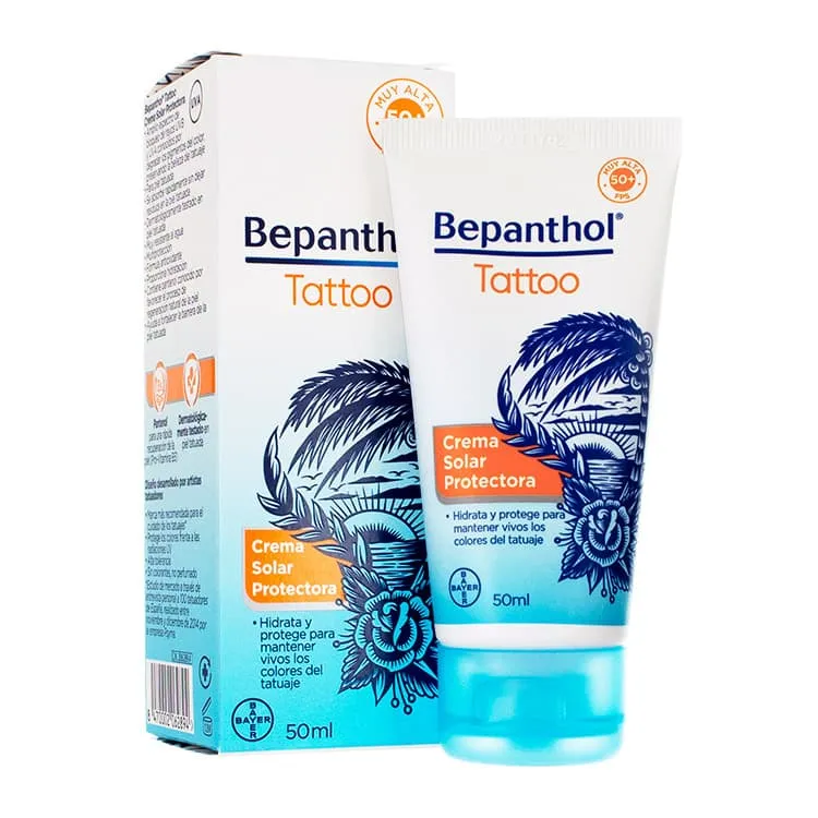 Bepanthol Tattoo Crema Solar Protectora, 50 ml Bepanthol-Tattoo-Crema-Solar-Protectora