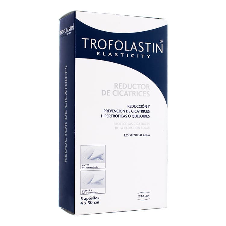 Trofolastin Elasticity Reductor de Cicatrices, 5 Apósitos (4 x 30 cm) Trofolastin-Elasticity-5-Apositos-4x30-cm