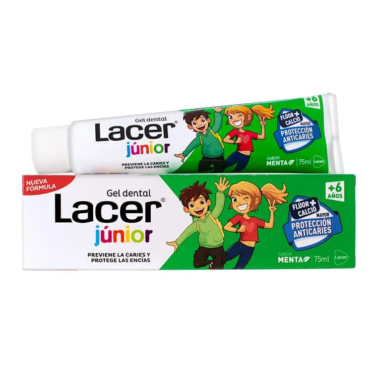 Lacer Junior Gel Dental Sabor Menta, 75 ml Lacer-Junior-Gel-Dental-Sabor-Menta-75-ml-155588
