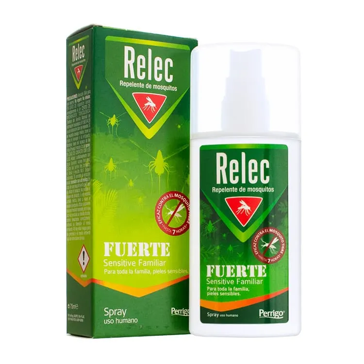 Relec Antimosquitos Fuerte Sensitive Familiar Spray, 75 ml Relec Antimosquitos Fuerte Sensitive Familiar Spray 75 ml 168033