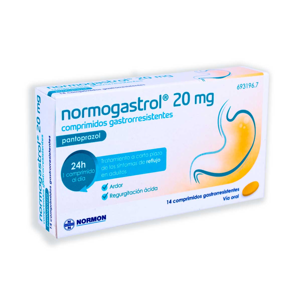 Normogastrol 20 mg, 14 Comprimidos Gastrorresistentes Comprar normogastrol
