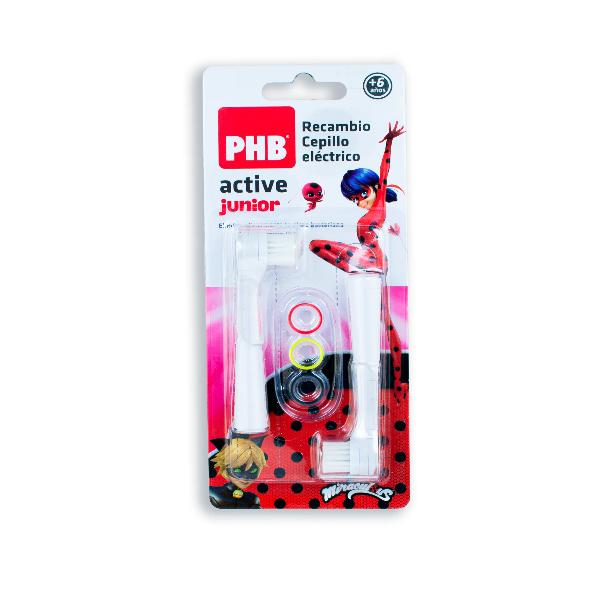 PHB Active Junior Recambio Cepillo Eléctrico, 2 Unidades PHB Active Junior recambios