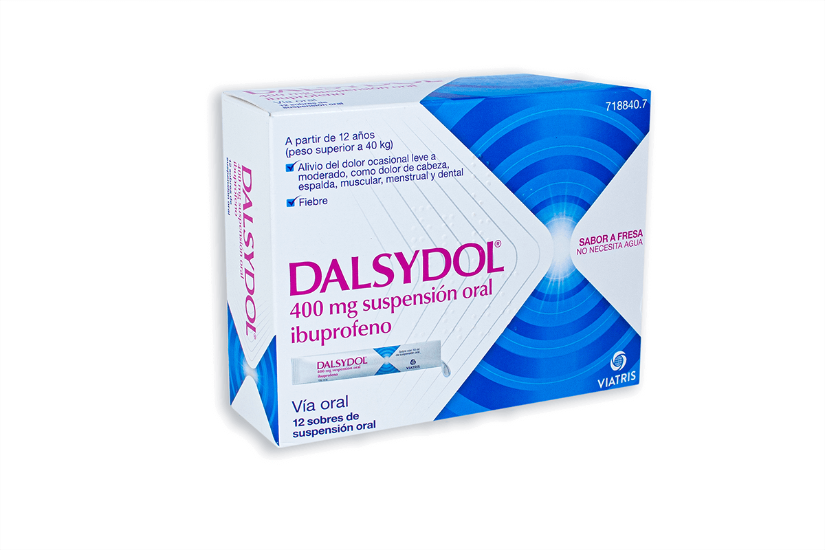 Dalsydol 400 mg Suspensión Oral, 12 Sobres Dalsydol