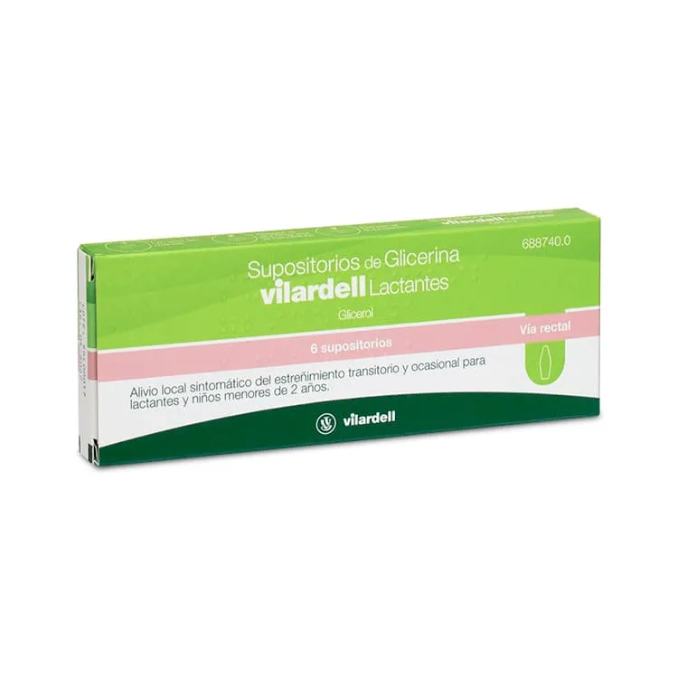 Supositorios de Glicerina Vilardell Lactantes, 6 Supositorios Supositorios-de-Glicerina-Vilardell-Lactantes