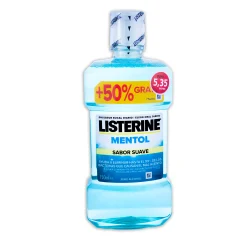 Listerine Enjuague Bucal Mentol Sabor Suave 750 ml