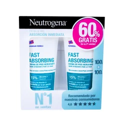 Neutrogena Crema de Pies Absorción Inmediata Duplo 2x100 ml