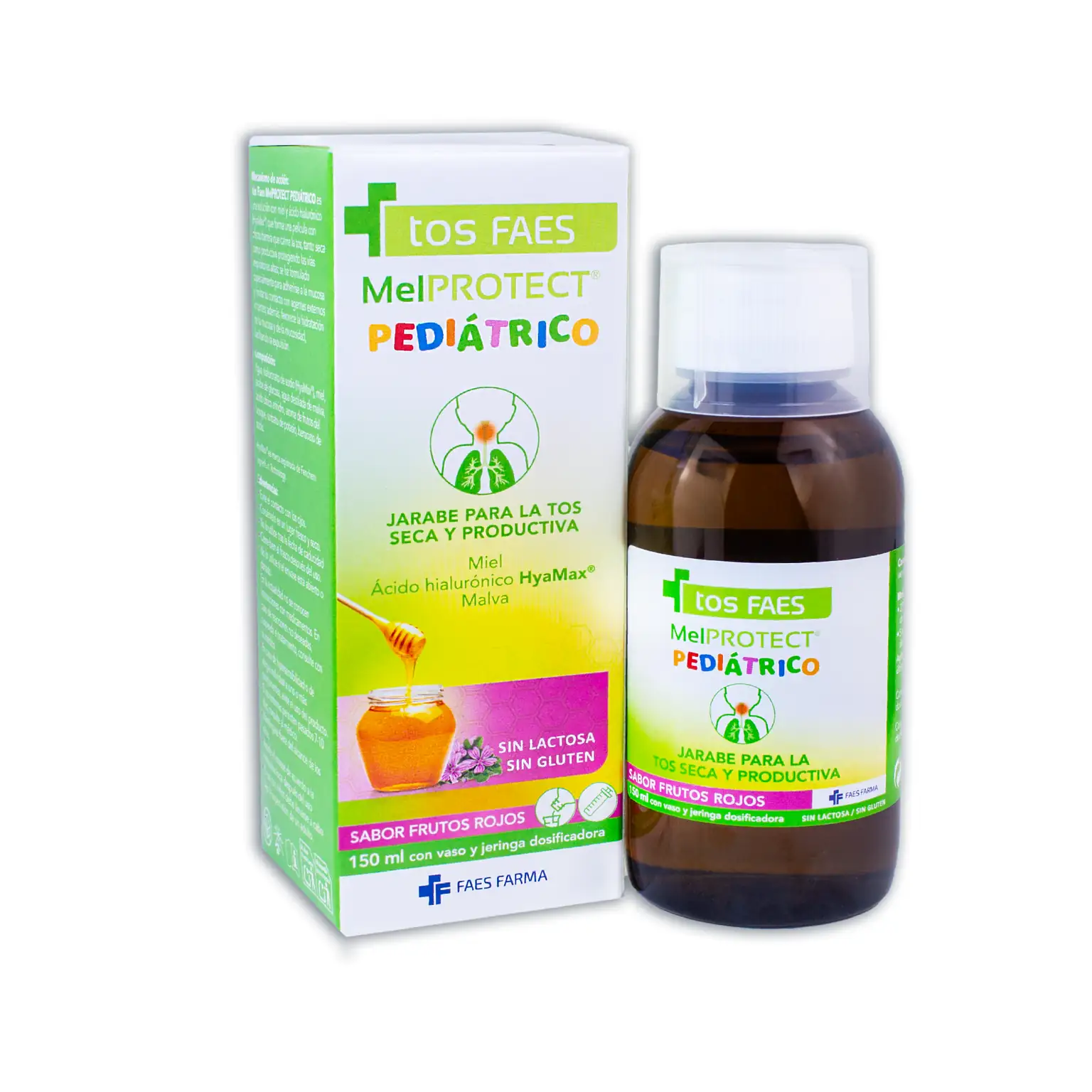Tos FAES MelPROTECT Pediátrico, 150 ml Tos FAES MelPROTECT Pediátrico 150 ml