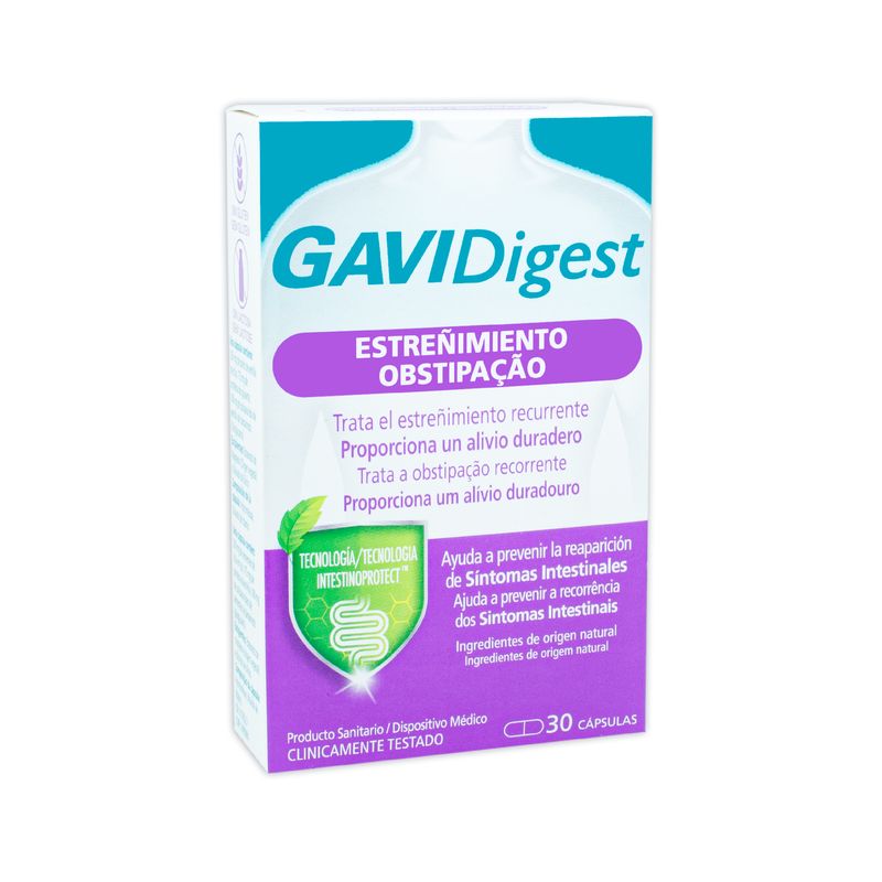 GAVIDigest Estreñimiento, 30 Cápsulas GAVIDigest Estreñimiento, 60 cápsulas