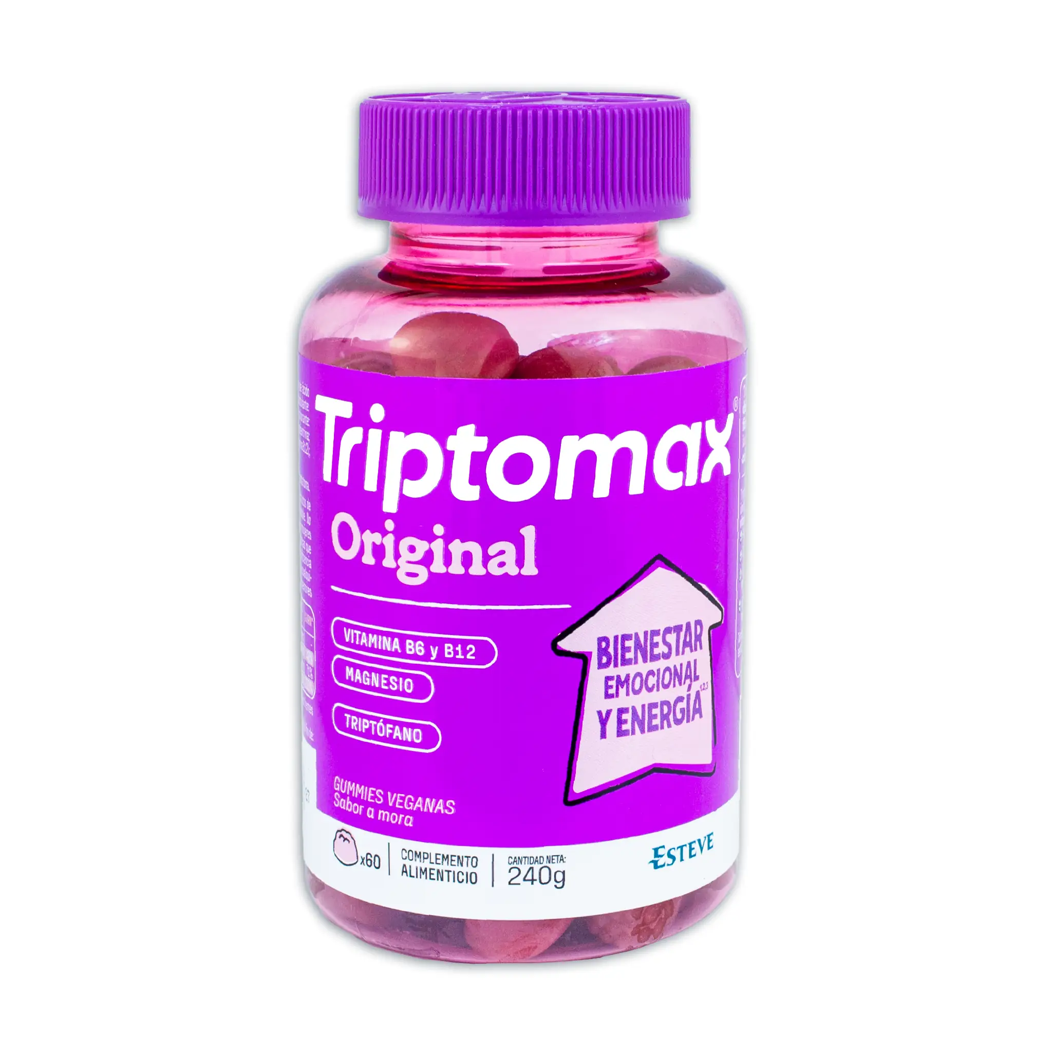 Triptomax Original 60 Gummies Sabor Mora Triptomax Original 60 Gummies Sabor Mora